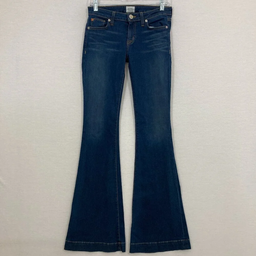 Hudson Medium Wash Stretch Ferris Flap Flare Jeans size 25 - Picture 1 of 12